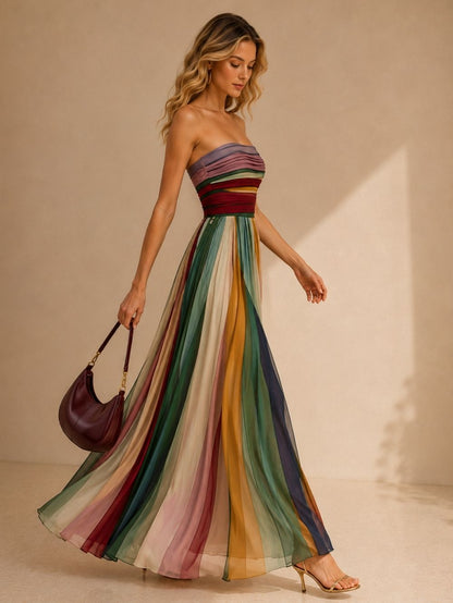 Robe Bustier Longue Élégante
